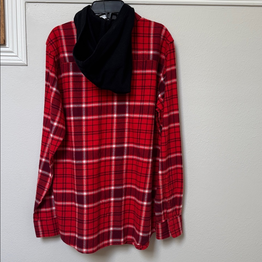 Red Plaid Long Sleeve Shirt - Picture 4 of 7